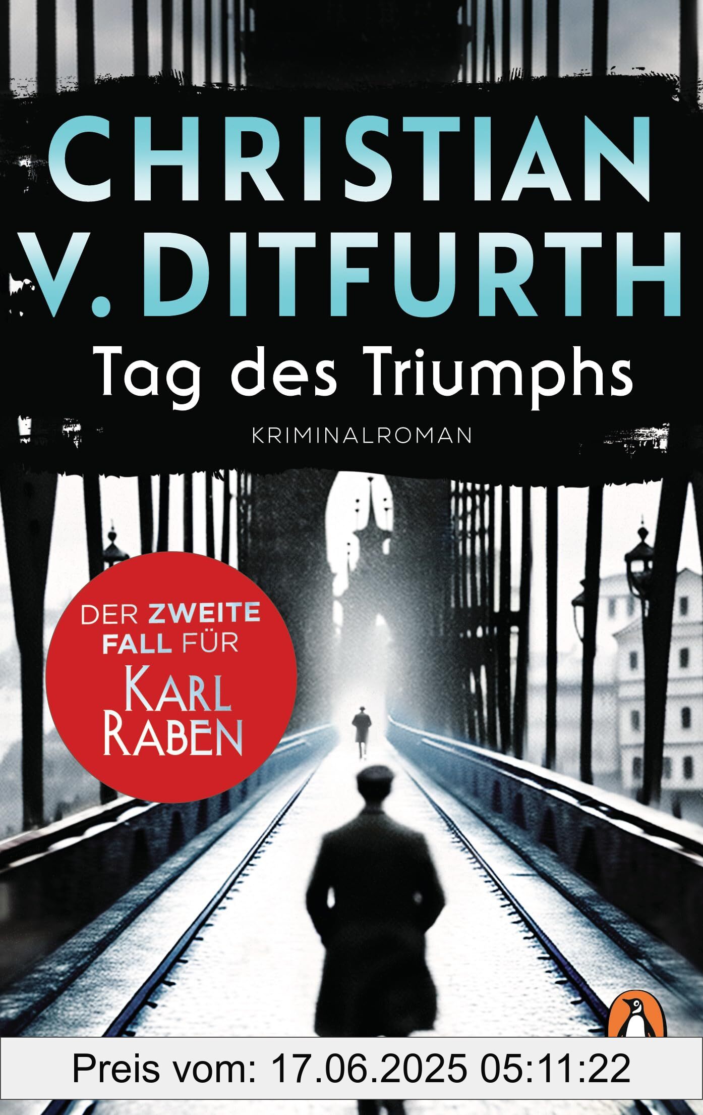 Binding : paperback, Edition : Erstmals im TB, Label : Tag des Triumphs : Der zweite Fall für Karl Raben. Die neue Krimireihe des Bestsellerautors angesiedelt im historischen Berlin. (Karl-Raben-Reihe, Band 2), medium : paperback, numberOfPages : 512, publicationDate : 2024-10-16, releaseDate : 2024-10-16, languages : german, ISBN : 3328112154