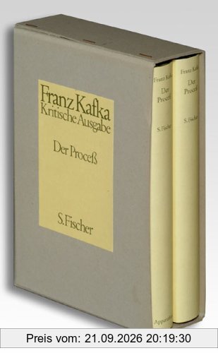 Der Proceß: Textband / Apparatband. Schriften, Tagebücher, Briefe: 2 Bände.