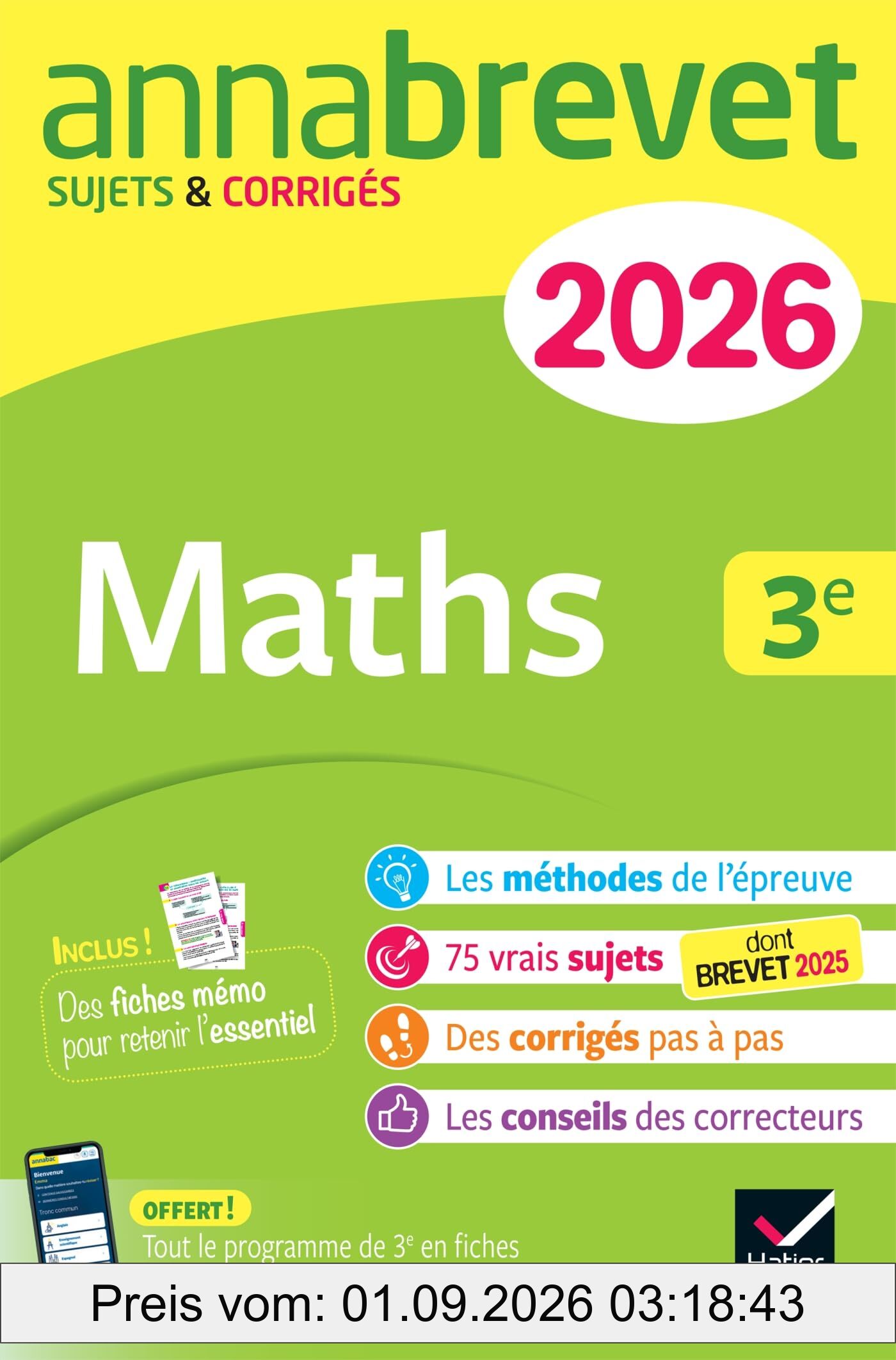 Maths 3e : nouveau brevet 2026