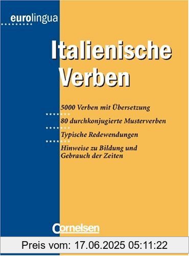 Binding : Taschenbuch, Label : Cornelsen Verlag, Publisher : Cornelsen Verlag, medium : Taschenbuch, numberOfPages : 256, publicationDate : 2000-07-01, authors : Federica Colombo, languages : italian, ISBN : 3464211088