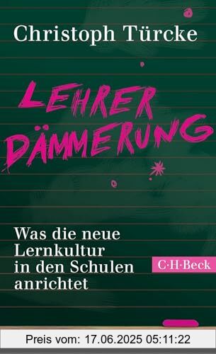 Binding : Taschenbuch, Edition : 4, Label : C.H.Beck, Publisher : C.H.Beck, medium : Taschenbuch, numberOfPages : 159, publicationDate : 2023-11-23, releaseDate : 2023-11-23, authors : Christoph Türcke, ISBN : 3406794149