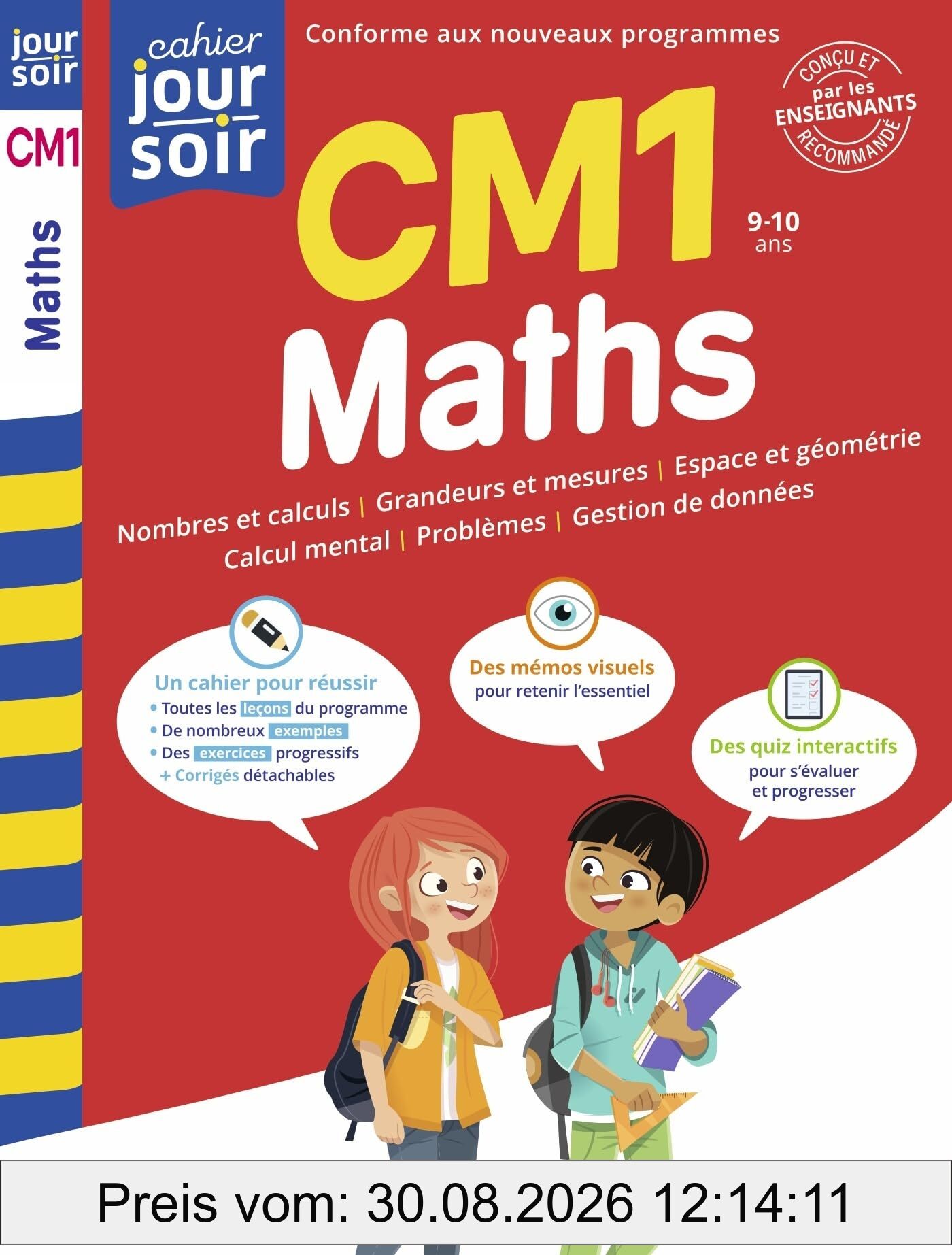 Maths CM1, 9-10 ans : conforme aux nouveaux programmes