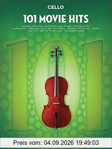 101 Movie Hits For Cello: Noten, Sammelband für Cello
