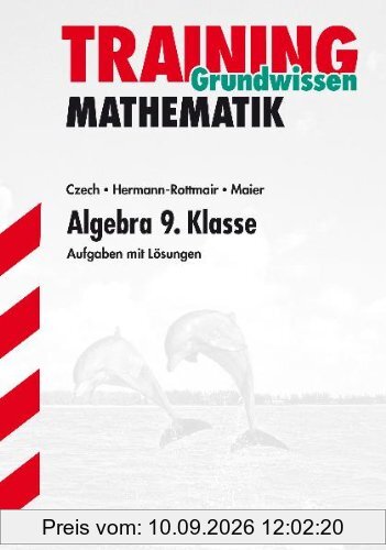 Training Mathematik Mittelstufe: Training Grundwissen Mathematik. Algebra. 9. Klasse. Aufgaben mit Lösungen (Lernmaterialien)