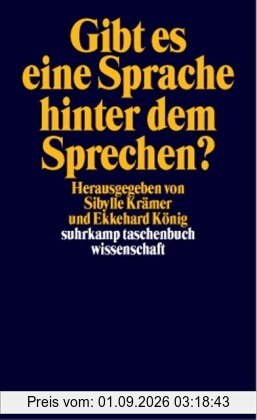 Gibt es eine Sprache hinter dem Sprechen? (suhrkamp taschenbuch wissenschaft)