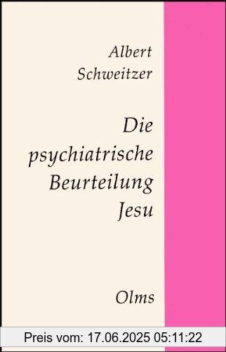 Binding : Taschenbuch, Edition : 5., Reprint : Hildesheim 2011, Label : Olms, Georg, Publisher : Olms, Georg, medium : Taschenbuch, numberOfPages : 46, publicationDate : 2011-03-01, authors : Albert Schweitzer, ISBN : 3487097591