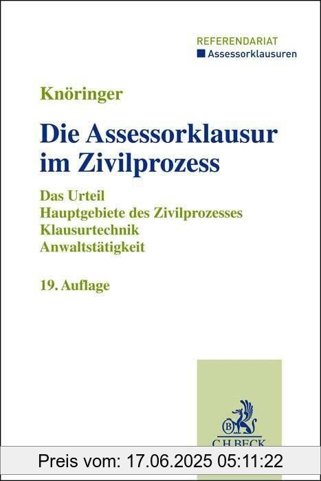 Binding : Taschenbuch, Edition : 19., überarbeitete und ergänzte, Label : C.H.Beck, Publisher : C.H.Beck, medium : Taschenbuch, numberOfPages : 362, publicationDate : 2022-09-12, authors : Dieter Knöringer, Christian Kunnes, ISBN : 3406789110