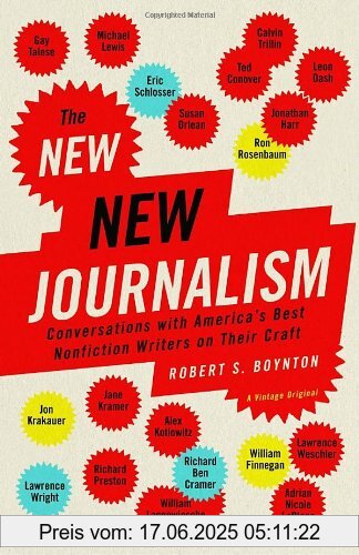 Binding : Taschenbuch, Label : Vintage, Publisher : Vintage, NumberOfItems : 1, medium : Taschenbuch, numberOfPages : 496, publicationDate : 2005-03-08, releaseDate : 2005-03-08, authors : Robert Boynton, languages : english, ISBN : 140003356X