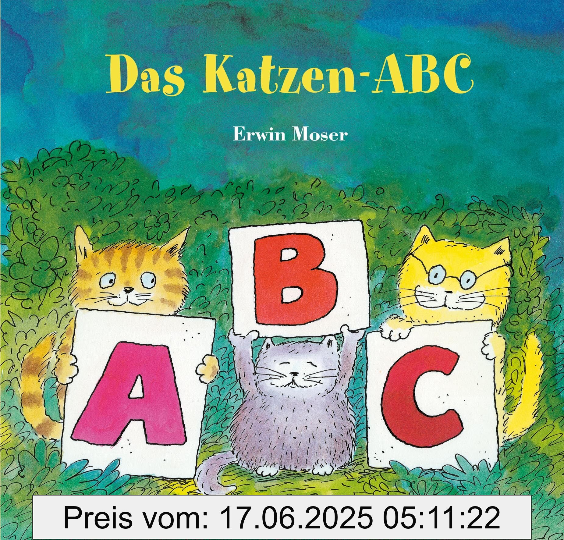 Binding : hardcover, Edition : 1., Label : Das Katzen-ABC, Format : picture_book, medium : hardcover, numberOfPages : 32, publicationDate : 2025-04-09, releaseDate : 2025-04-09, languages : german, ISBN : 3314107218