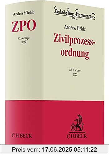 Binding : Gebundene Ausgabe, Edition : 80., Label : C.H.Beck, Publisher : C.H.Beck, medium : Gebundene Ausgabe, numberOfPages : 3162, publicationDate : 2021-12-01, publishers : Monika Anders, Burkhard Gehle, ISBN : 3406777759