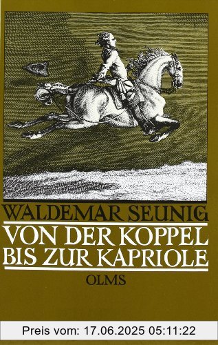 Binding : Gebundene Ausgabe, Edition : Nachdr. der Ausg. Berlin (1943). Die Ausbildung des Reitpferdes., Label : Olms, Publisher : Olms, medium : Gebundene Ausgabe, numberOfPages : 390, publicationDate : 2007-07-01, authors : Waldemar Seunig, languages : german, ISBN : 3487083485