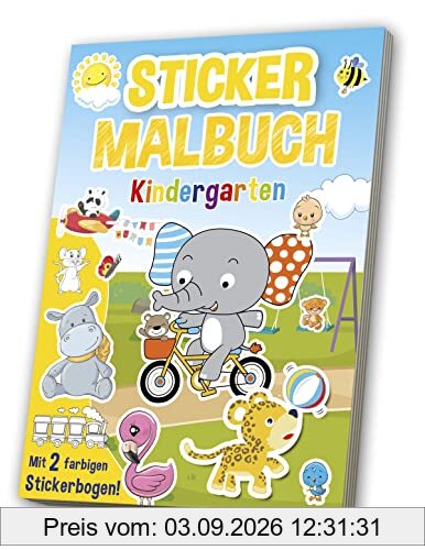Mal- & Stickerbuch: Kindergarten