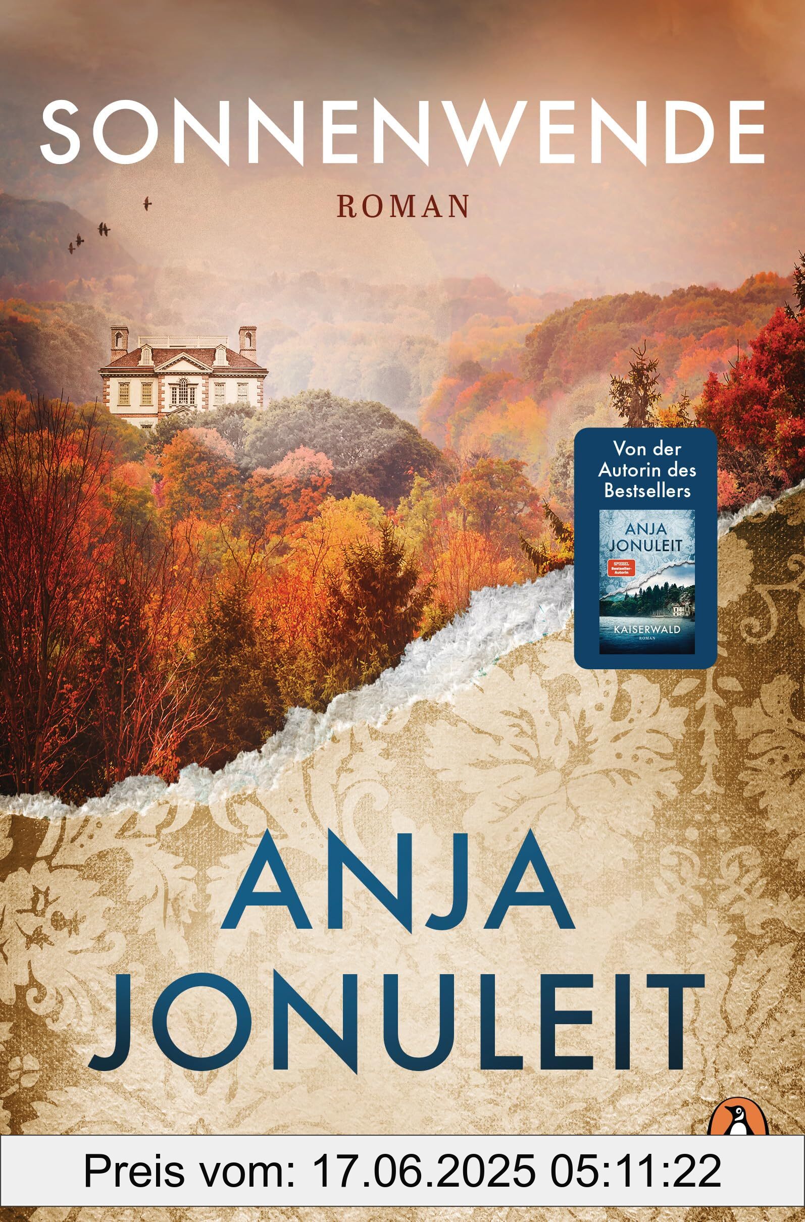 Binding : perfect, Edition : Originalausgabe, Label : Sonnenwende : Roman. Der fulminante Abschluss der erfolgreichen »Kaiserwald«-Dilogie von SPIEGEL-Bestsellerautorin Anja Jonuleit (Die Kaiserwald-Reihe, Band 2), medium : perfect, numberOfPages : 336, publicationDate : 2024-10-23, releaseDate : 2024-10-23, languages : german, ISBN : 3328603379