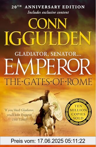 Brand : HarperCollins, Binding : paperback, Edition : 1, Label : The Gates of Rome : An epic tale of Julius Caesar's rise to power from the Sunday Times bestselling author (Emperor Series, Band 1), NumberOfItems : 1, PackageQuantity : 1, medium : paperback, numberOfPages : 416, publicationDate : 2024-11-21, releaseDate : 2024-11-21, languages : english, ISBN : 0008274916