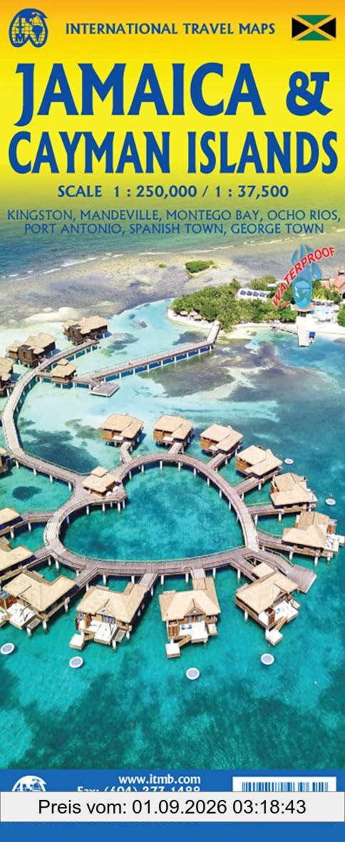 Jamaica & Cayman Islands: 1:125000