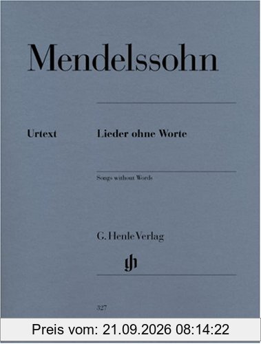 Lieder ohne Worte. Klavier
