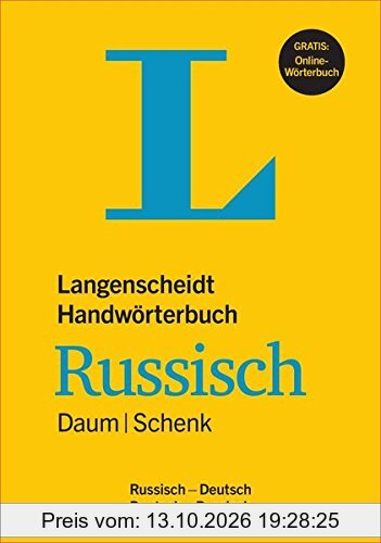 Langenscheidt Handwörterbuch Russisch Daum/Schenk - Buch mit Online-Anbindung: Russisch-Deutsch/Deutsch-Russisch (Langenscheidt …