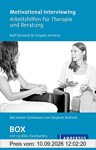 Motivational Interviewing Box mit Fragekarten: Arbeitshilfen für Therapie und Beratung - Mit Begleitbuch und Geleitwort von Stephen Rollnick