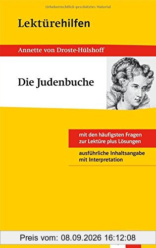 Klett Lektürehilfe Annette von Droste-Hülshoff, Die Judenbuche