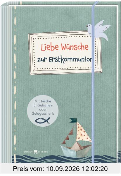 Liebe Wünsche zur Erstkommunion: Geldgeschenkbuch (Erstkommunion 2023)