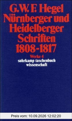 Nürnberger und Heidelberger Schriften 1808-1817: BD 4