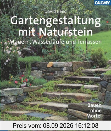 Gartengestaltung mit Naturstein: Mauern, Wasserläufe und Terrassen. Bauen ohne Mörtel