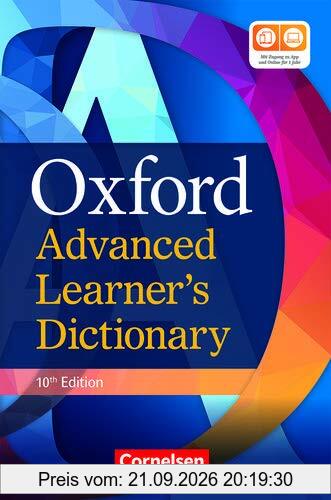 Oxford Advanced Learner's Dictionary - 10th Edition: B2-C2 - Wörterbuch (Festeinband) mit Online-Zugangscode