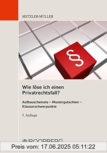 Binding : Broschiert, Edition : 7., überarbeitete und verbesserte Auflage, 2015., Label : Boorberg, R, Publisher : Boorberg, R, medium : Broschiert, numberOfPages : 420, publicationDate : 2015-11-06, authors : Karin Metzler-Müller, languages : german, ISBN : 3415055280