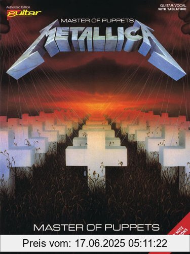 Brand : Cherry Lane Music, Binding : Taschenbuch, Label : Hal Leonard, Publisher : Hal Leonard, NumberOfItems : 1, PackageQuantity : 1, medium : Taschenbuch, numberOfPages : 68, publicationDate : 1988-06-01, authors : Metallica, languages : english