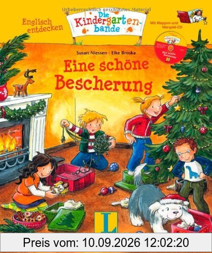 Eine schöne Bescherung - Buch mit Hörspiel-CD: Englisch entdecken - Die Kindergartenbande , Englisch