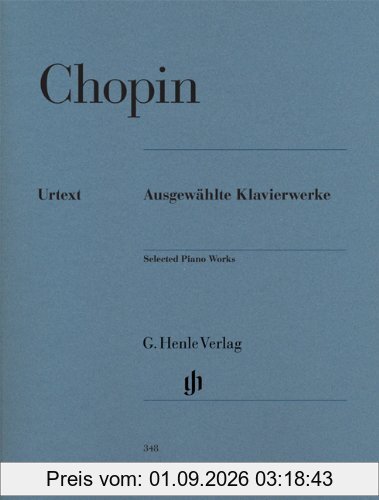 Ausgewählte Klavierwerke. Klavier zu zwei Händen