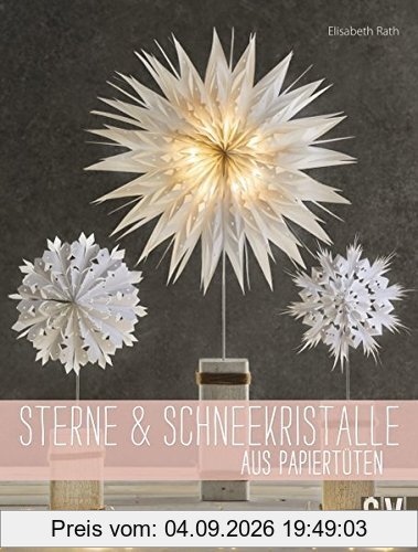 Sterne & Schneekristalle aus Papiertüten