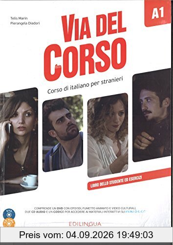 Via del Corso A1 podrecznik + 2 CD + DVD