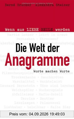 Die Welt Anagramme: Worte machen Worte
