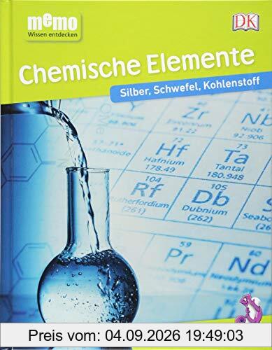 memo Wissen entdecken. Chemische Elemente: Silber, Schwefel, Kohlenstoff. Das Buch mit Poster!