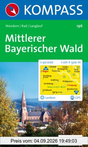 Mittlerer Bayerischer Wald. 1:50.000. GPS-genau