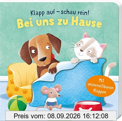 Klapp auf – schau rein: Bei uns zu Hause: Mit unzerreißbaren Klappen | Erster Entdeckerspaß für Kinder ab 12 Monaten