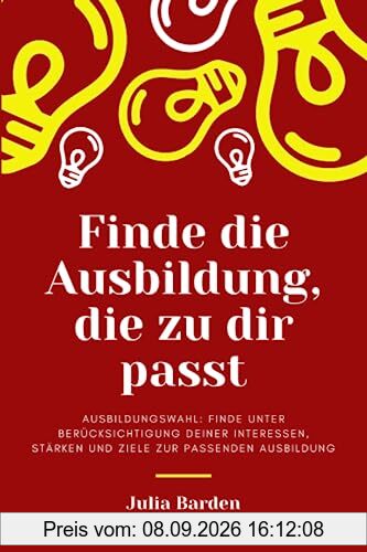 Finde die Ausbildung, die zu dir passt. Ausbildungswahl: Finde unter Berücksichtigung deiner Interessen, Stärken und Ziele zur passenden Ausbildung: ... 2023 Geschenk für angehende Azubis