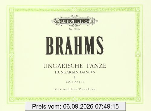 Ungarische Tänze (original) Band 1: für Klavier zu vier Händen
