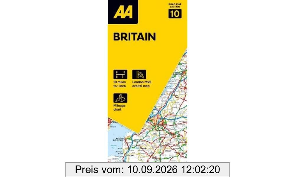 10 Britain: 1:200000 (AA Road Map Britain series, Band 10)