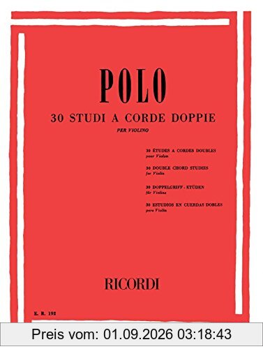 30 Studi a Corde Doppie. Violine