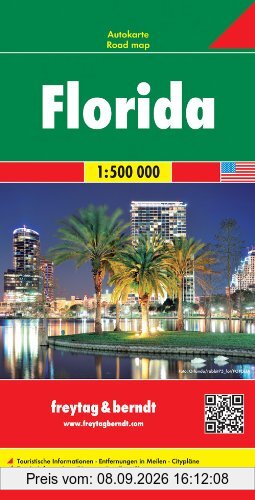 Freytag Berndt Autokarten, Florida - Maßstab 1:500.000