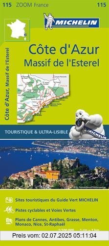 Die Buchhandlung in Oelde hat das Buch COTE D ' AZUR 11115 CARTE ZOOM MICHELIN KAART