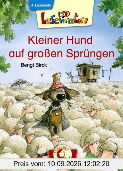 Lesepiraten. Kleiner Hund auf großen Sprüngen