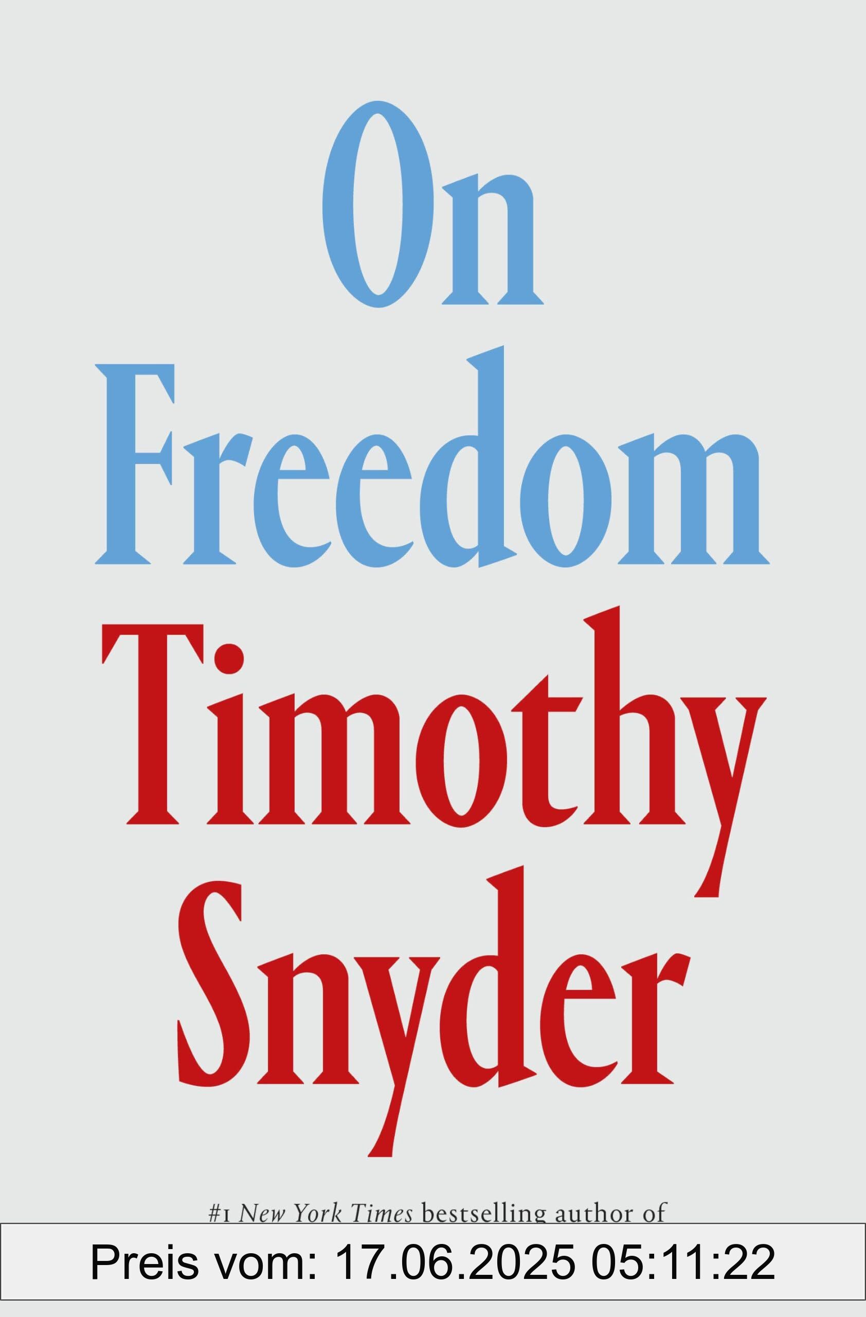 Brand : CROWN, Binding : paperback, Edition : INT, Label : On Freedom (EXP), Format : international_edition, medium : paperback, numberOfPages : 368, publicationDate : 2024-09-17, releaseDate : 2024-09-17, languages : english, ISBN : 0593799046