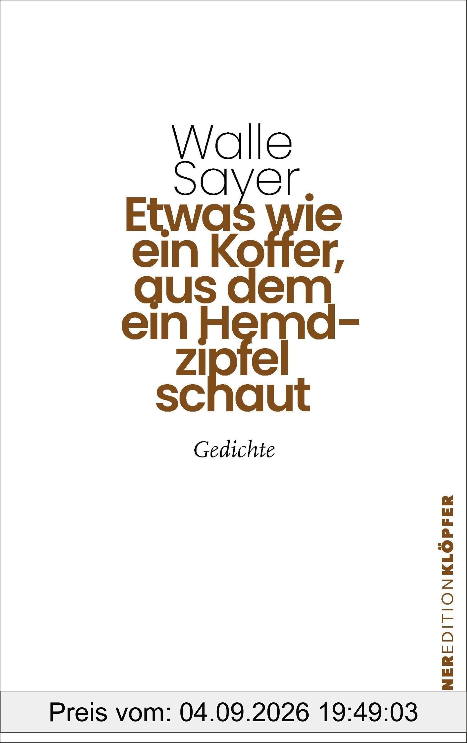 Etwas wie ein Koffer, aus dem ein Hemdzipfel schaut
