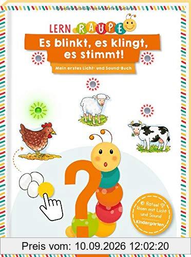 Lernraupe - Es blinkt, es klingt, es stimmt!: Mein erstes Licht- und Sound-Buch