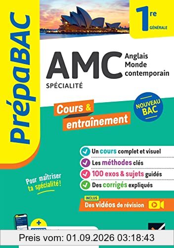 AMC, anglais monde contemporain spécialité 1re générale : nouveau bac