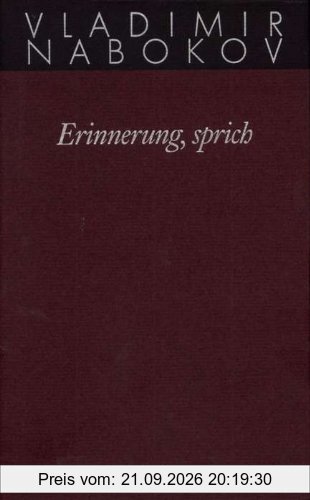 Gesammelte Werke. Band 22: Erinnerung, sprich: Wiedersehen mit einer Autobiographie: BD 22