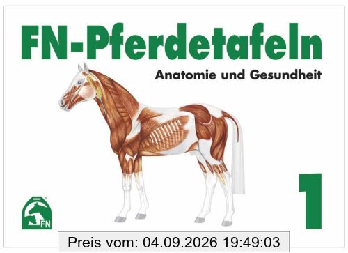 FN-Pferdetafeln Set 1: Enthält Tafel 1 - 13: Fuer Pferde giftige Pflanzen - Lage erkennbarer Veraenderungen - Farben und Abzeichen - Das Exterieur - ... Die Hufe - Der Kreislauf - Die Atmungsorgane